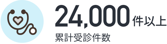 累計受診件数 24,000件以上